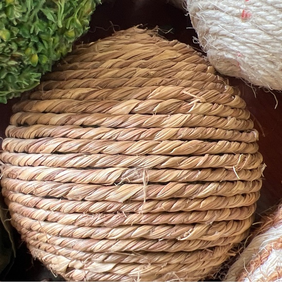 Decorative Hand Carved Wooden Bowl with Assorted Orbs Ball Fillers & Pine Cones - Picture 5 of 13
